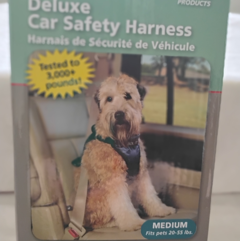 Deluxe Car Safety Harness for Dogs - Black